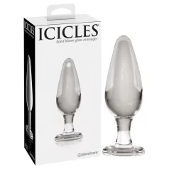 Icicles n. 26 - plug anale in vetro conico (trasparente)