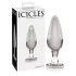 Icicles No. 26 - plug anale conico - vetro trasparente