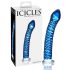 Icicles No. 29 - Dildo in vetro a spirale (blu)