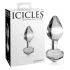 Icicles No. 44 - plug anale a cono - vetro trasparente