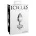 Icicles No. 44 - plug anale a cono - vetro trasparente