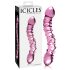Icicles No. 55 - Dildo in vetro doppio, punto G (rosa)