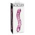 Icicles No. 55 - Dildo in vetro doppio, punto G (rosa)