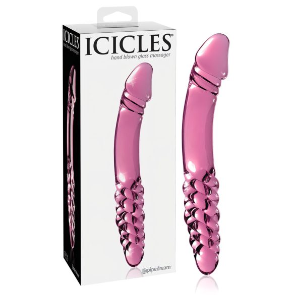 Icicles No. 57 - Dildo in vetro a doppia testa (rosa)