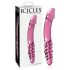 Icicles No. 57 - Dildo in vetro a doppia testa (rosa)