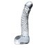 Icicles No. 61 - dildo in vetro realistico con testicoli e pene - trasparente