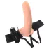 Pipedream - Fetish Strap-On 8 - cintura con dildo cavo vibrante indossabile (color carne)