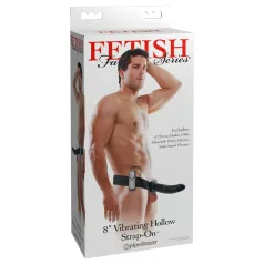Fetish Strap-On 8 - strap-on cavo con vibratore vuoto - nero