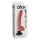 King Cock - vibratore realistico flessibile con ventosa 26cm - color carne
