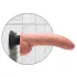 King Cock - vibratore realistico flessibile con ventosa 26cm - color carne