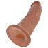 Re del Piacere 9 - Dildo realistico con ventosa (23cm) - Naturale scuro