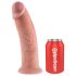 King Cock 10 - Dildo con ventosa grande 25cm - Naturale
