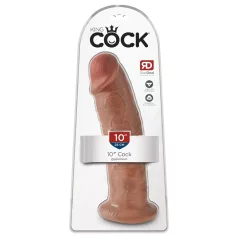   King Cock 10 - dildo realistico con ventosa - 25cm - colore scuro