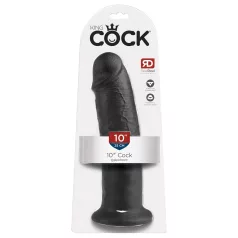 King Cock - dildo realistico con ventosa - 25cm nero
