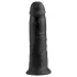 King Cock - dildo realistico con ventosa - 25cm nero