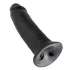 King Cock - dildo realistico con ventosa - 25cm nero