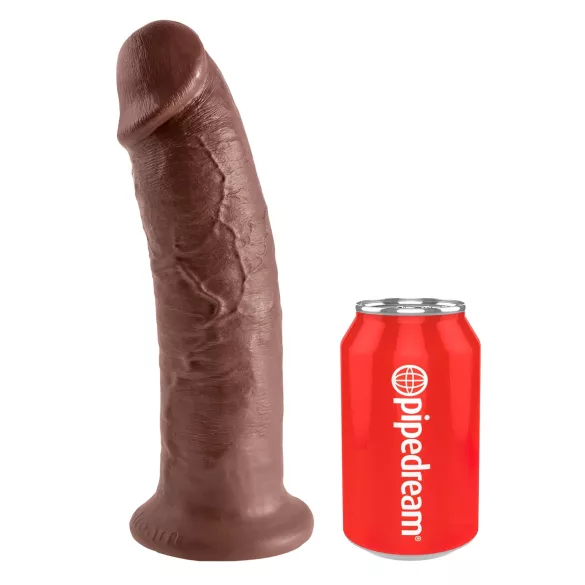King Cock 10 - dildo realistico con ventosa - 25cm - marrone