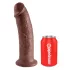King Cock 10 - dildo realistico con ventosa - 25cm - marrone
