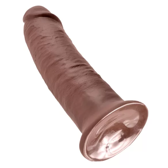 King Cock 10 - dildo realistico con ventosa - 25cm - marrone