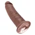 King Cock 10 - dildo realistico con ventosa - 25cm - marrone