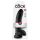 King Cock 9 - Dildo con ventosa e scroto (23 cm) - Nero