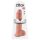 King Cock 11 - Dildo ventosa con testicoli (28 cm) - naturale