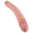 King Cock - doppio dildo realistico slim 31cm - colore naturale