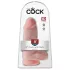 King Cock - dildo realistico ventosa e testicoli 23cm - color carne