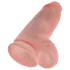 King Cock - dildo realistico ventosa e testicoli 23cm - color carne