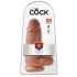King Cock 9 Chubby - Dildo Ventosa (23cm) - Naturale Scuro