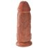 King Cock 9 Chubby - Dildo Ventosa (23cm) - Naturale Scuro