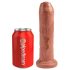 King Cock 7 - dildo realistico (18 cm) - nero naturale
