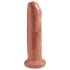King Cock 7 - dildo realistico (18 cm) - nero naturale