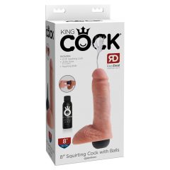 King Cock 8 - dildo squirting realistico (20 cm) - naturale