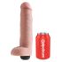 King Cock 10 - Dildo realistico spruzzante (25cm) - naturale