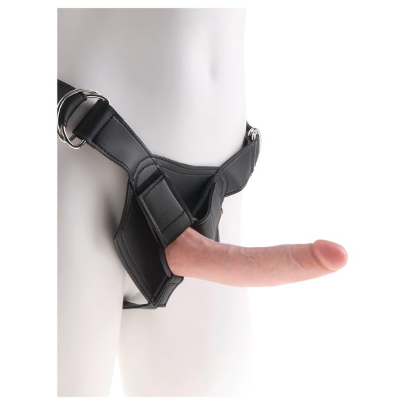 King Cock 7 - Strap-on Dildo con imbracatura (nero)