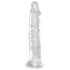 King Cock - dildo realistico grande con ventosa - trasparente 20 cm
