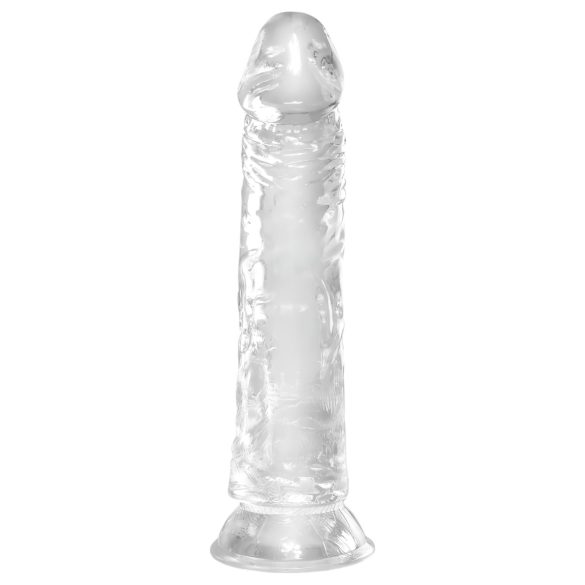 King Cock - dildo realistico grande con ventosa - trasparente 20 cm