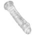 King Cock - dildo realistico grande con ventosa - trasparente 20 cm