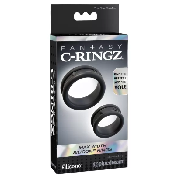 Pipedream - Fantasy C-Ringz - anello fallico e per testicoli (nero)