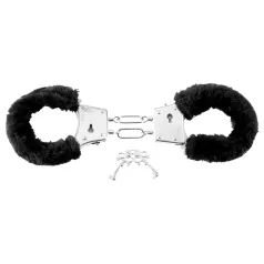 Fetish Fantasy - manette peluche - nero