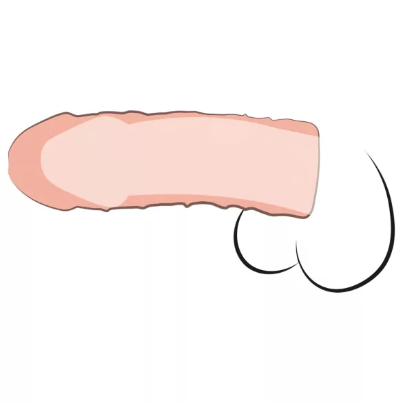 Pipedream - X-TENSION Perfect 1 - realistico guaina peniena (17,7 cm, color carne)