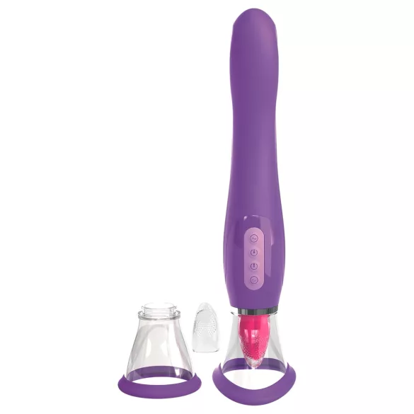 Fantasy - leccatore 3in1 ricaricabile - silicone viola