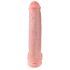 King Cock 15 - Dildo ventosa con testicoli (38cm) - naturale