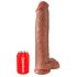 King Cock 15 - gigante dildo (38 cm) - naturale scuro