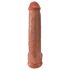 King Cock 15 - gigante dildo (38 cm) - naturale scuro