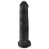 King Cock 15 - Dildo con ventosa e testicoli (38cm) - nero