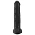 King Cock 15 - dildo realistico con testicoli e ventosa - nero 38cm