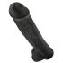 King Cock 15 - Dildo con ventosa e testicoli (38cm) - nero