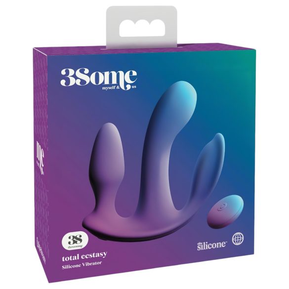 3Some totale estasi - vibratore triplo ricaricabile (viola)